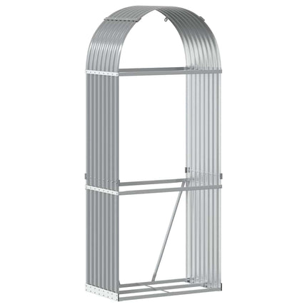 brændestativ 80x45x190 cm galvaniseret stål lysegrå