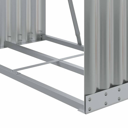 brændestativ 80x45x190 cm galvaniseret stål lysegrå