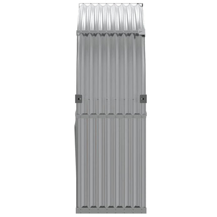 brændestativ 120x45x140 cm galvaniseret stål lysegrå