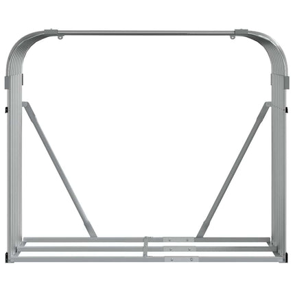 brændestativ 120x45x100 cm galvaniseret stål lysegrå