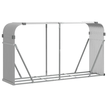 brændestativ 180x45x100 cm galvaniseret stål lysegrå