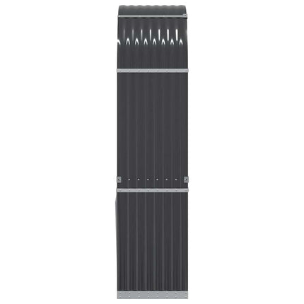 brændeholder antracit 80x45x190 cm galvaniseret stål
