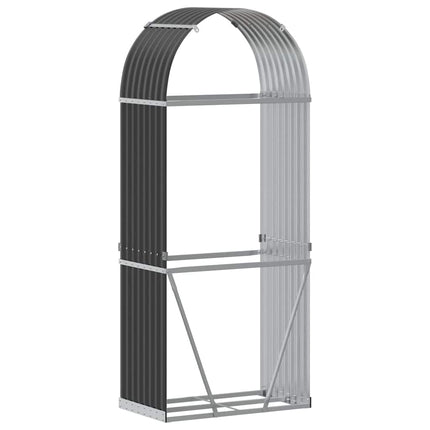 brændeholder antracit 80x45x190 cm galvaniseret stål