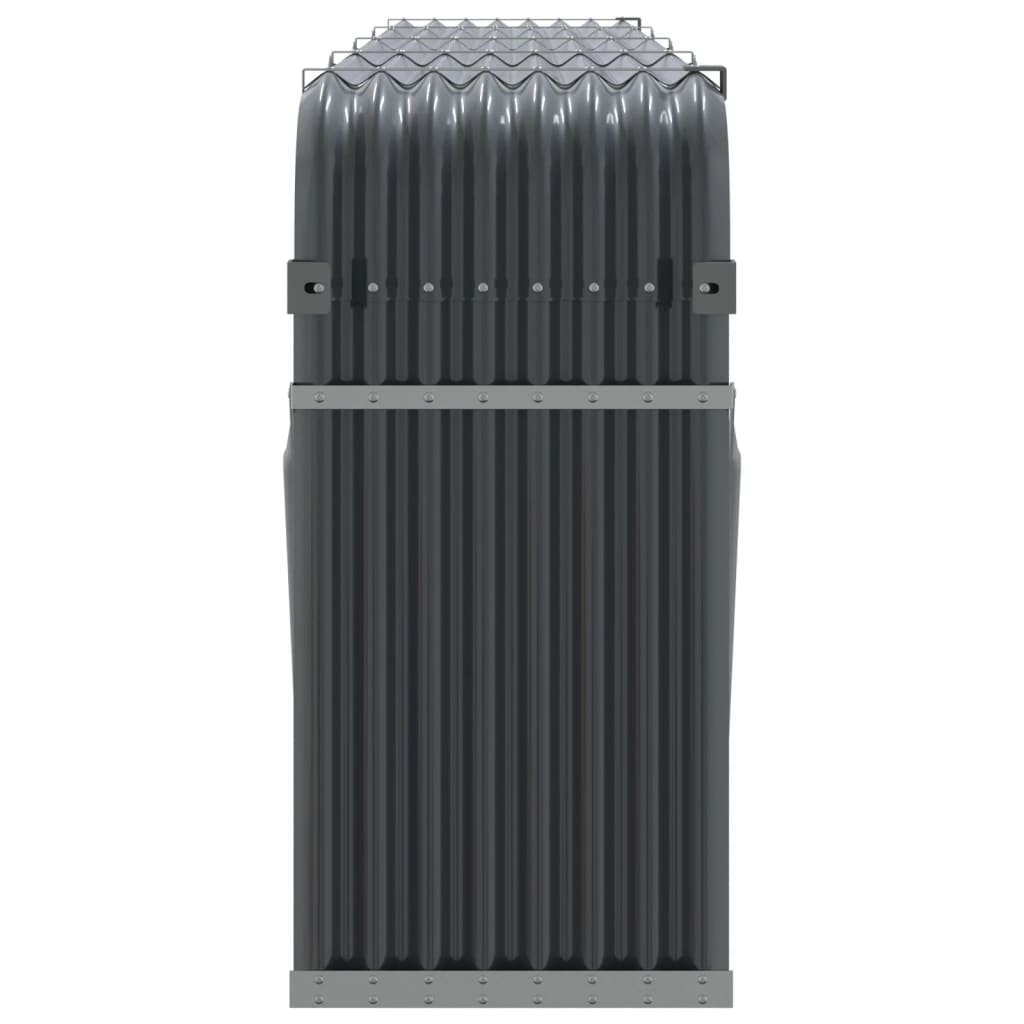 brændestativ 300x45x100 cm galvaniseret stål antracitgrå
