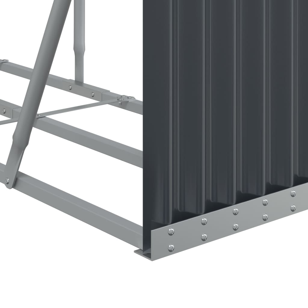 brændestativ 300x45x100 cm galvaniseret stål antracitgrå