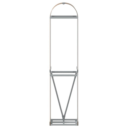 brændestativ 40x45x170 cm galvaniseret stål trælook
