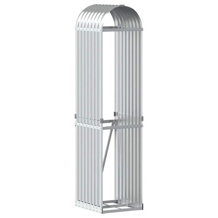 brændestativ 40x45x170 cm galvaniseret stål sølvfarvet