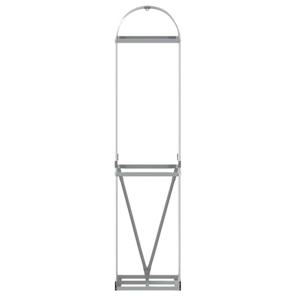 brændestativ 40x45x170 cm galvaniseret stål sølvfarvet