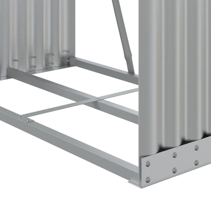 brændestativ 80x45x120 cm galvaniseret stål sølvfarvet