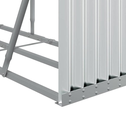 brændestativ 300x45x100 cm galvaniseret stål sølvfarvet