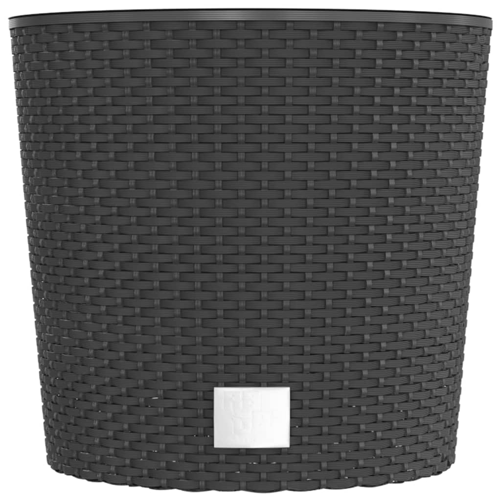 plantekrukke 15/15,3 l udtagelig indsats PP rattanlook antracit