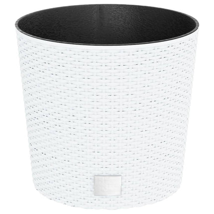 plantekrukke 15/15,3 l udtagelig indsats PP rattanlook hvid