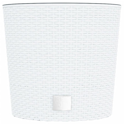 plantekrukke 15/15,3 l udtagelig indsats PP rattanlook hvid