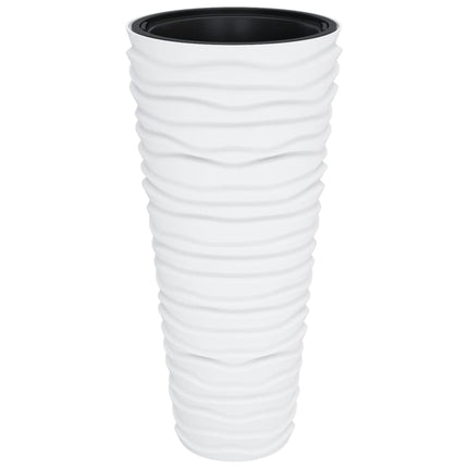 plantekrukke 18/45 l udtagelig indsats rillet design hvid