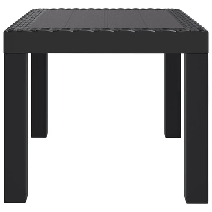 havebord 59x47x40 cm PP antracitgrå