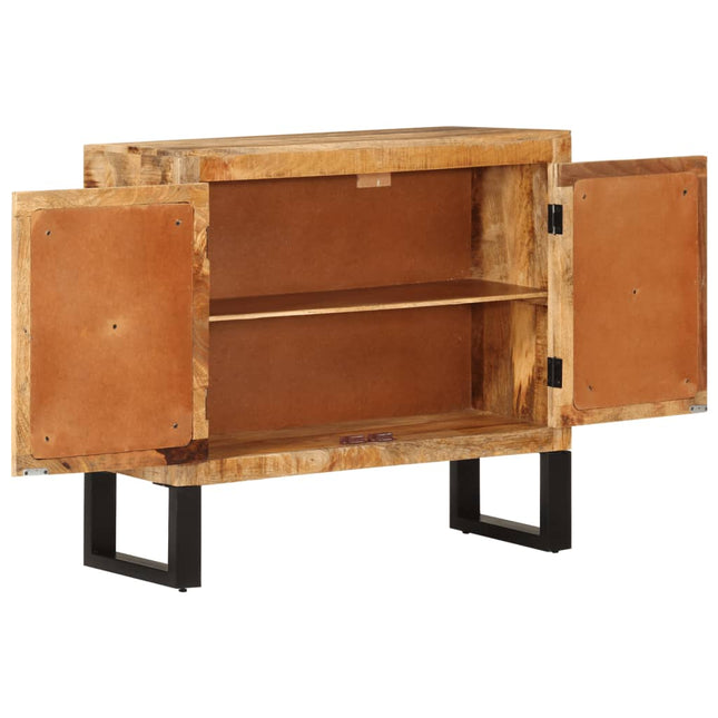 skænk 80x30x71 cm massivt ru mangotræ og metal