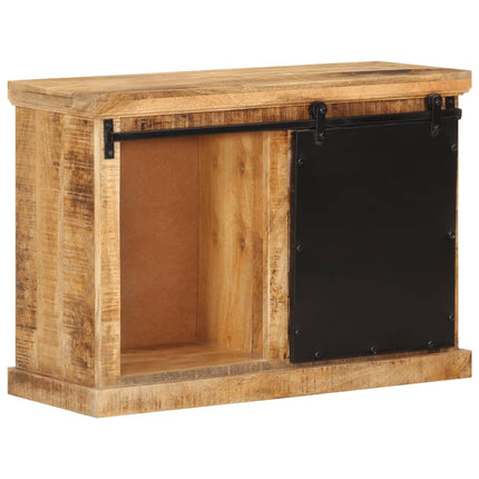 skænk 80x30x55 cm massivt ru mangotræ