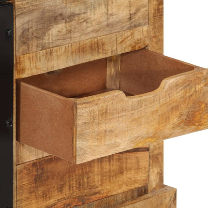skænk 80x30x55 cm massivt ru mangotræ