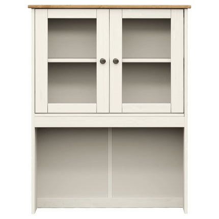 skænk VIGO 78x40x175 cm massivt fyrretræ hvid