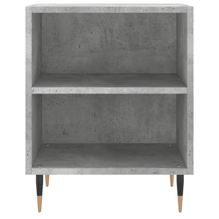 sengeborde 2 stk. 40x30x50 cm konstrueret træ betongrå