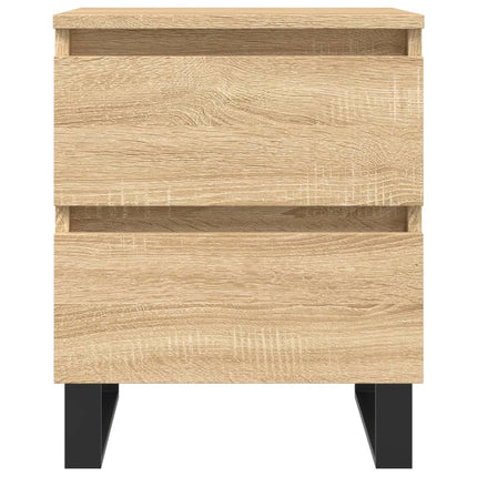 sengebord 40x35x50 cm konstrueret træ sonoma-eg