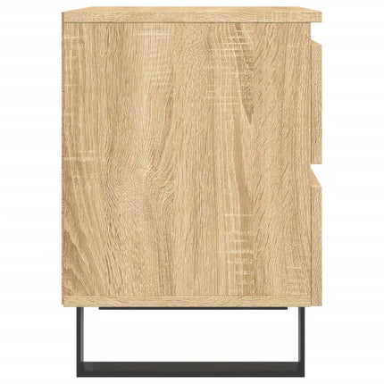 sengeborde 2 stk. 40x35x50 cm konstrueret træ sonoma-eg