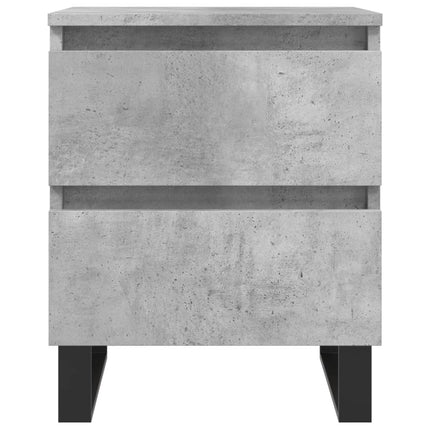sengebord 40x35x50 cm konstrueret træ betongrå