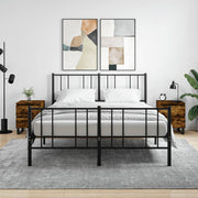 sengeborde 2 stk. 40x35x50 cm røget egetræsfarve