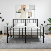 sengeborde 2 stk. 40x35x50 cm konstrueret træ grå sonoma-eg