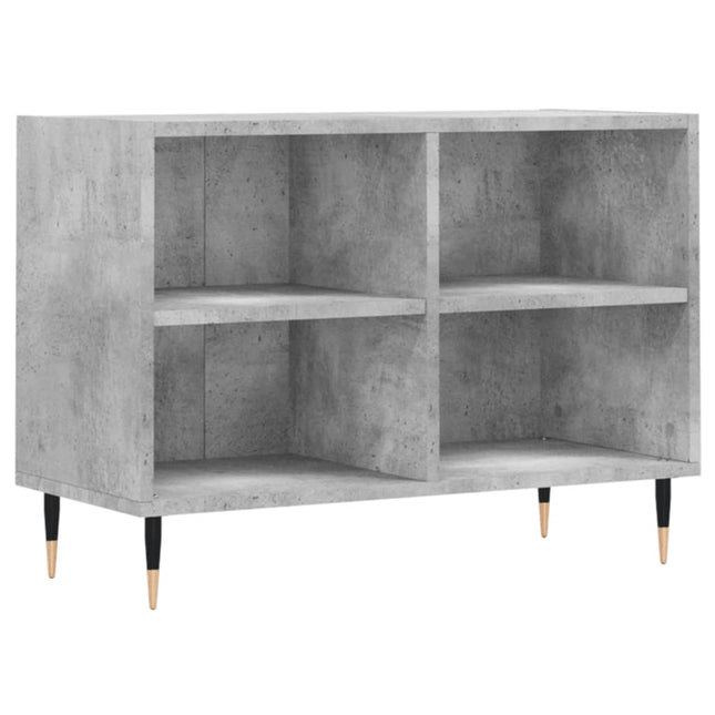 tv-bord 69,5x30x50 cm konstrueret træ betongrå