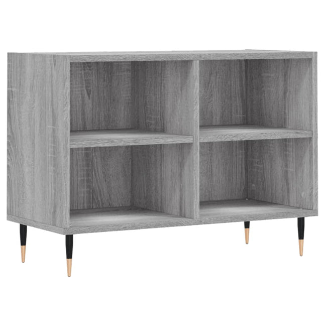 tv-bord 69,5x30x50 cm konstrueret træ grå sonoma-eg