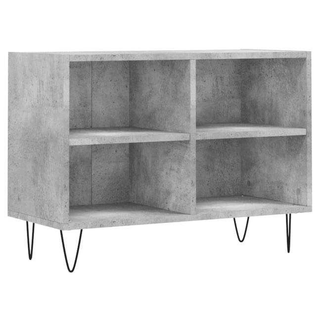 tv-bord 69,5x30x50 cm konstrueret træ betongrå