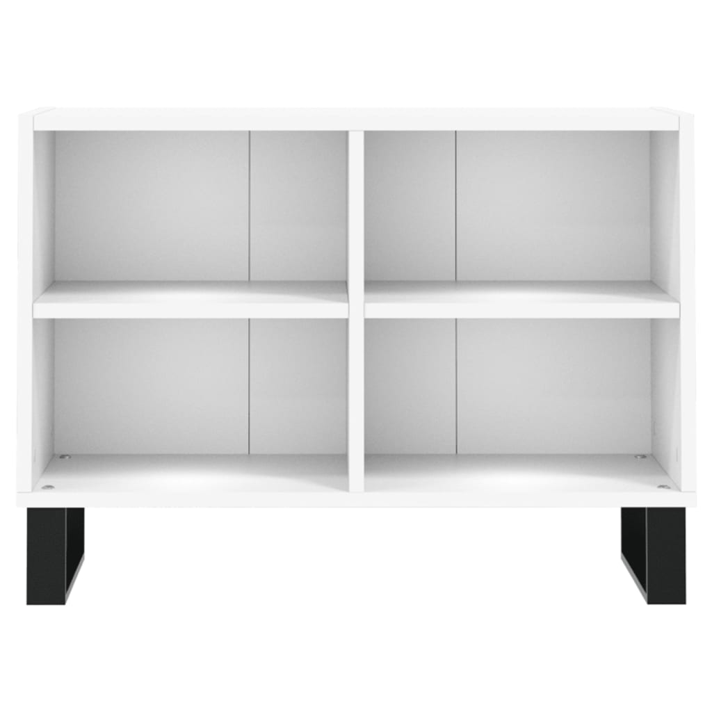 tv-bord 69,5x30x50 cm konstrueret træ hvid