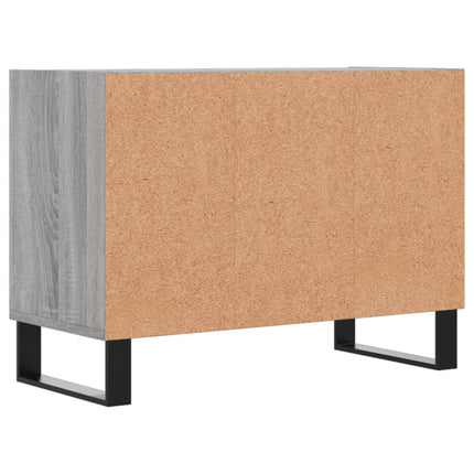 tv-bord 69,5x30x50 cm konstrueret træ grå sonoma-eg
