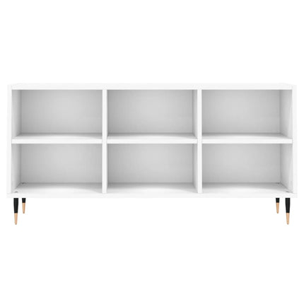 tv-bord 103,5x30x50 cm konstrueret træ hvid