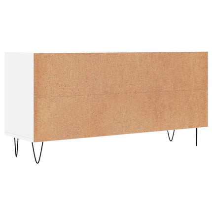 tv-bord 103,5x30x50 cm konstrueret træ hvid