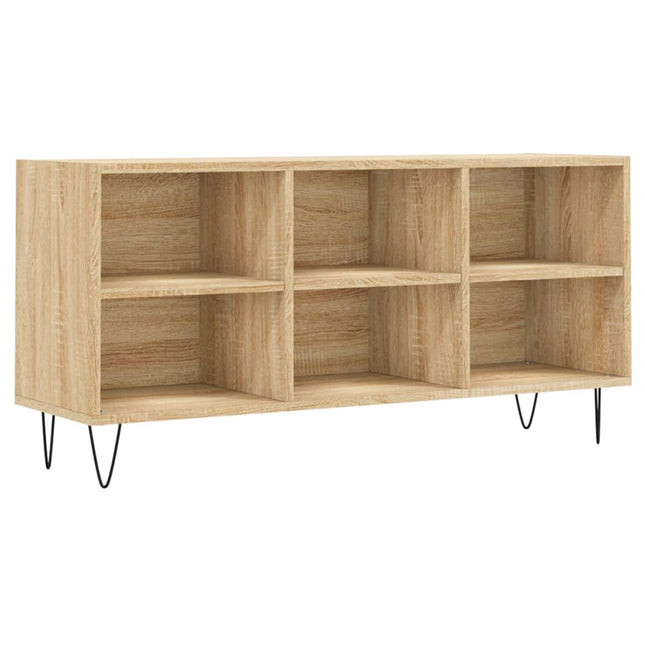 tv-bord 103,5x30x50 cm konstrueret træ sonoma-eg