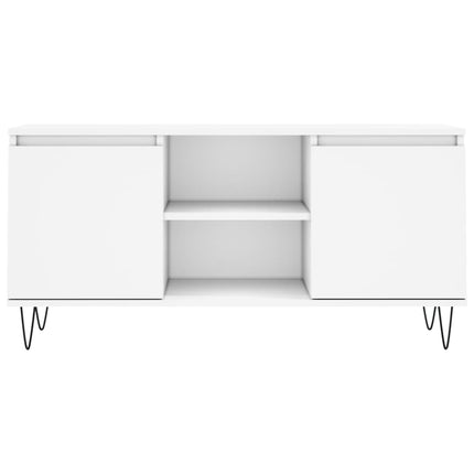 tv-bord 104x35x50 cm konstrueret træ hvid
