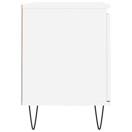 tv-bord 104x35x50 cm konstrueret træ hvid