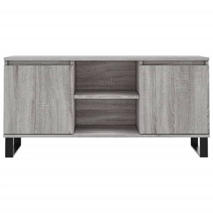 tv-bord 104x35x50 cm konstrueret træ grå sonoma-eg