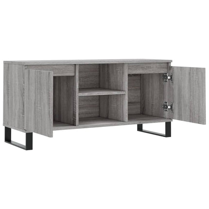 tv-bord 104x35x50 cm konstrueret træ grå sonoma-eg