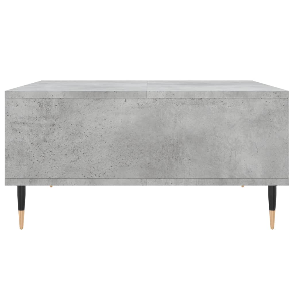 sofabord 60x60x30 cm konstrueret træ betongrå