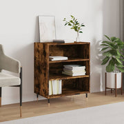 skænk 57x35x70 cm konstrueret træ røget egetræsfarve