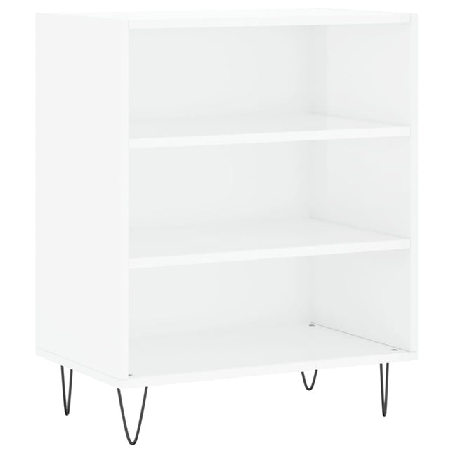 skænk 57x35x70 cm konstrueret træ hvid højglans