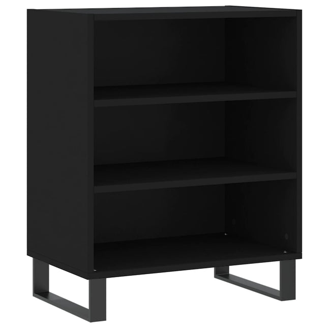 skænk 57x35x70 cm konstrueret træ sort