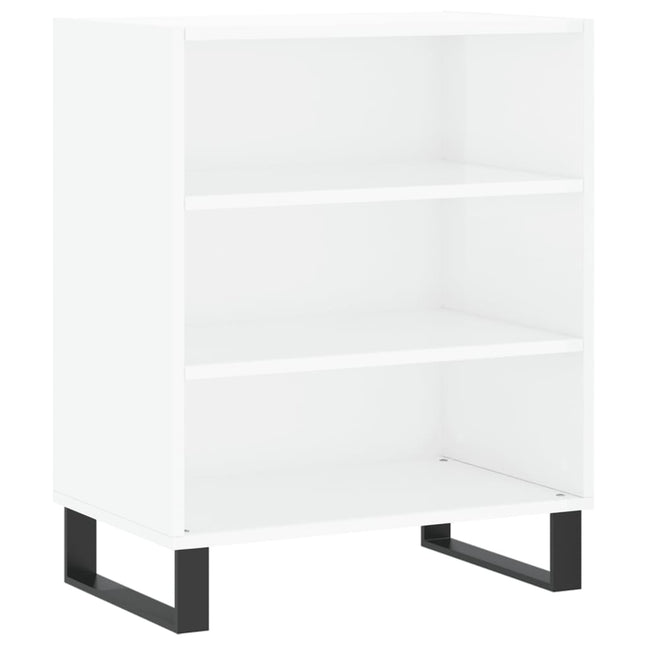skænk 57x35x70 cm konstrueret træ hvid højglans