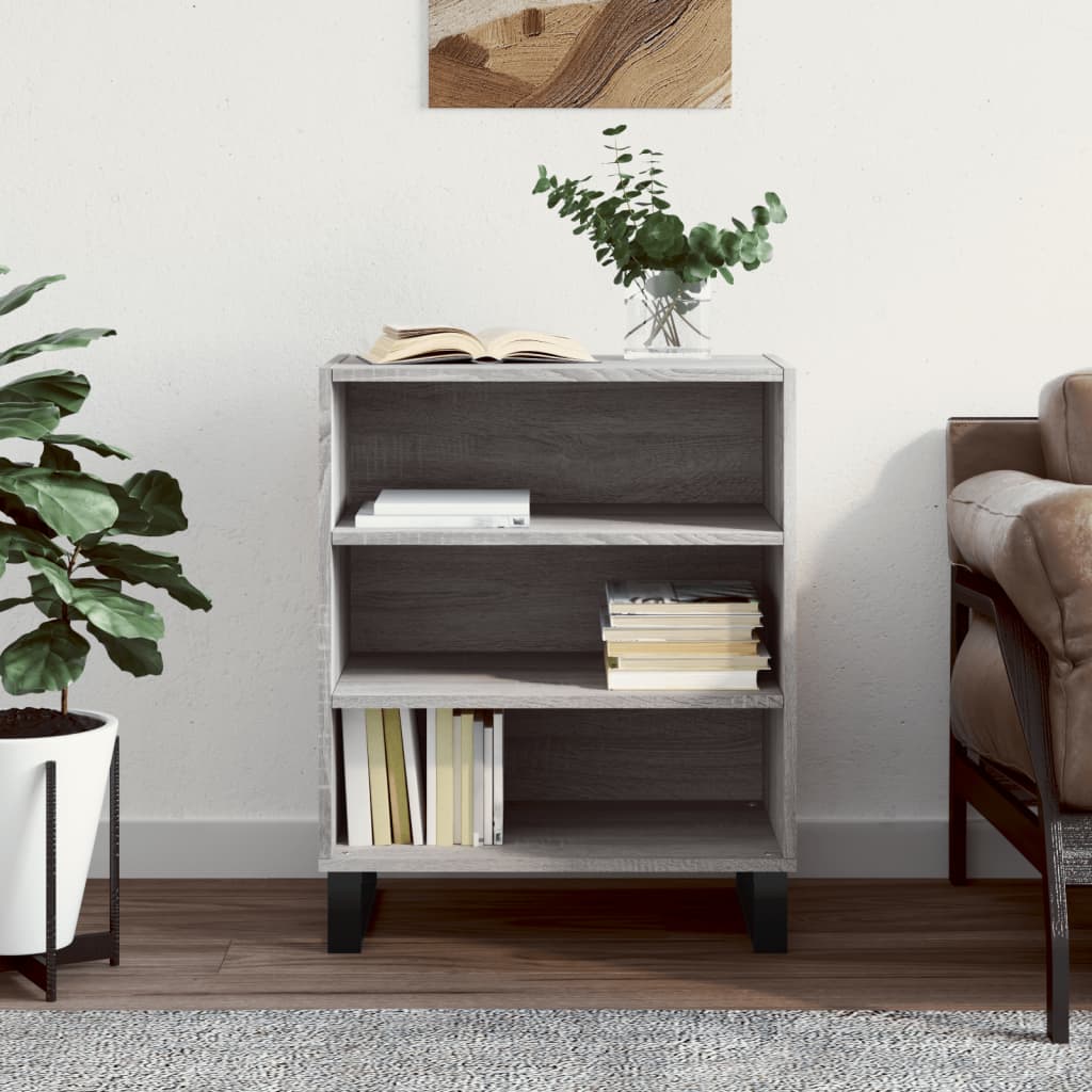 skænk 57x35x70 cm konstrueret træ grå sonoma-eg