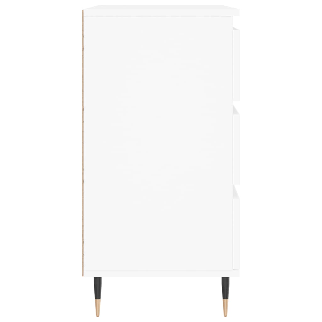 skænk 60x35x70 cm konstrueret træ hvid