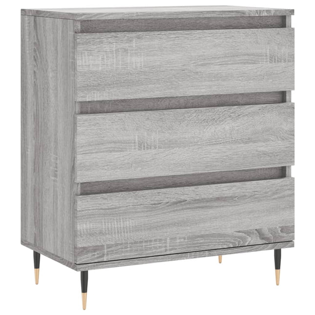 skænk 60x35x70 cm konstrueret træ grå sonoma-eg