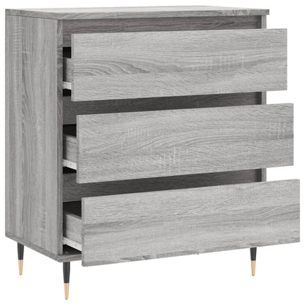 skænk 60x35x70 cm konstrueret træ grå sonoma-eg